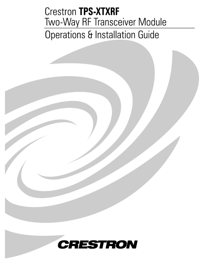 Crestron TPS-XTXRF How to use