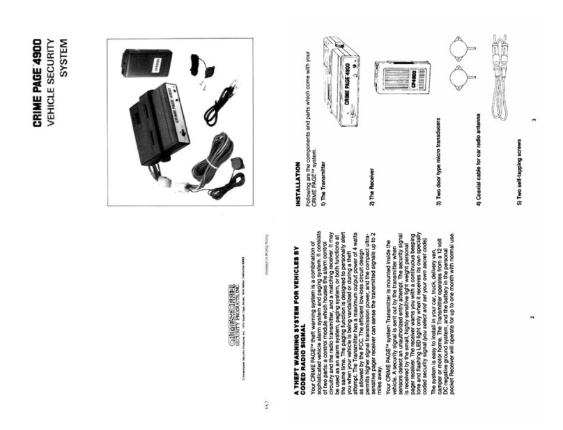 CrimeStopper Cp-4900 user guide