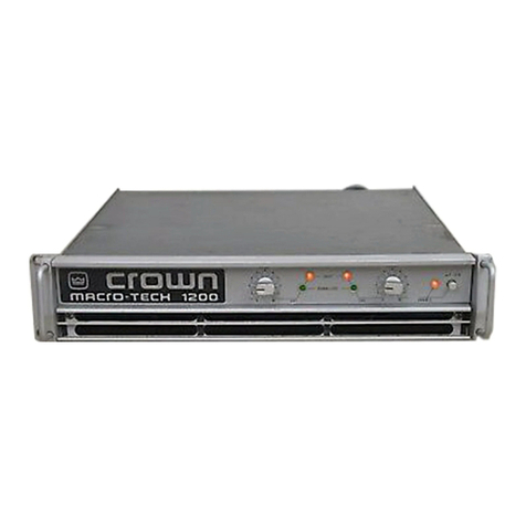 Crown Macro-Tech MA-1200 User manual