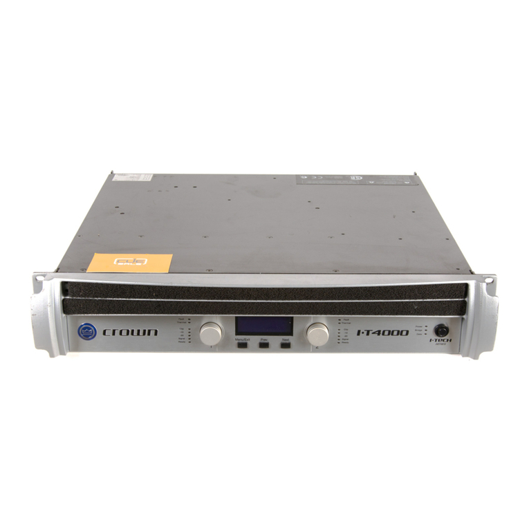 Crown I-Tech I-T4000 User manual