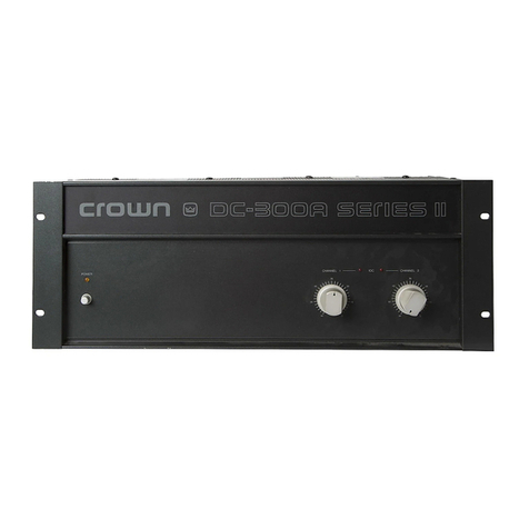 Crown DC-300A II User manual