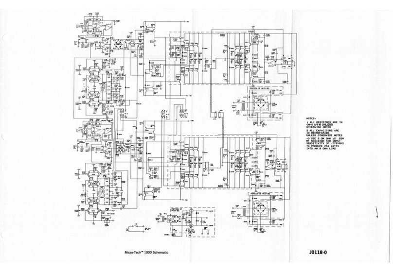 Crown Micro-Tech MT-1000 Schematic diagram