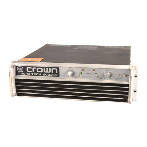 Crown Macro-Tech MA-5002VZ datasheet