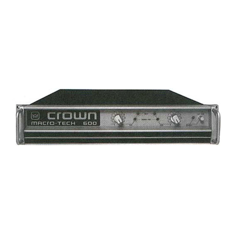 Crown Macro-Tech MA-600 Schematic diagram