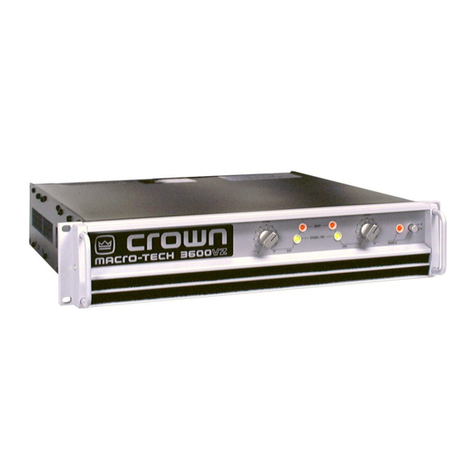 Crown Macro-Tech MA-3600VZ User manual