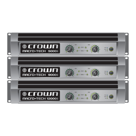 Crown MA-12000i User manual Crown MA-12000i User manual
