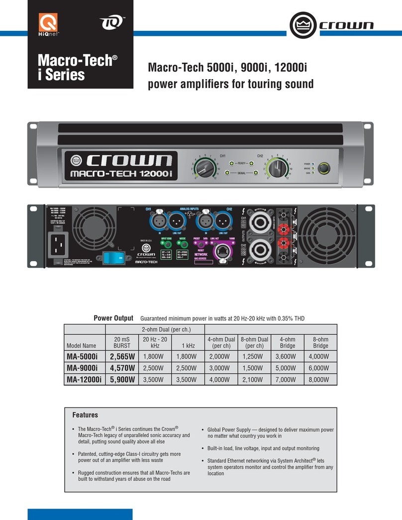 Crown MA-12000i User manual