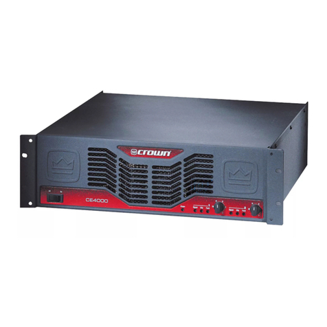 Crown ce 4000 Specifications