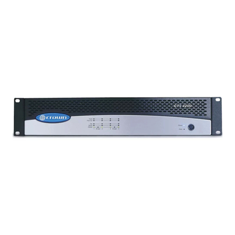 Crown CTs 4200 USP/CN User manual