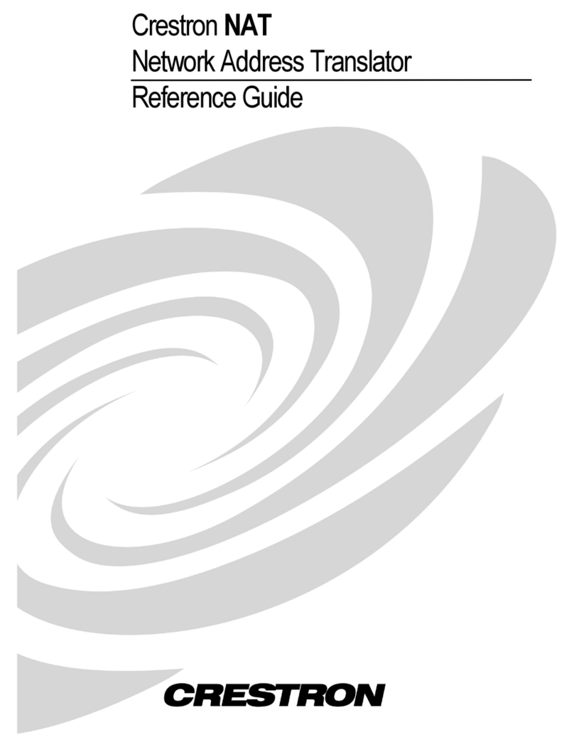 Crestron NAT User manual Crestron NAT User manual