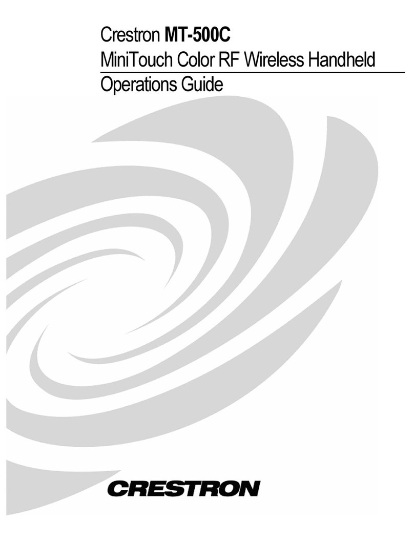 Crestron MT-500C User manual