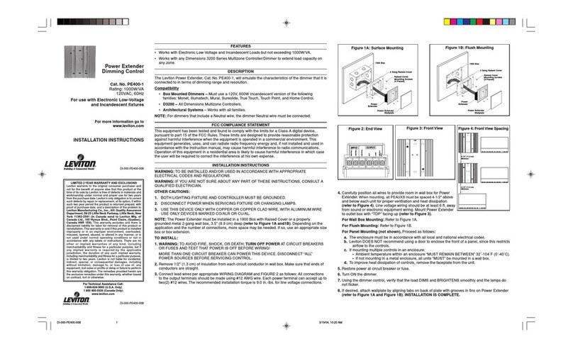Crestron LEPB-5 installation instructions