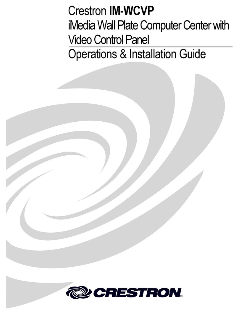 Crestron IM-WCVP Quick start guide Crestron IM-WCVP Quick start guide