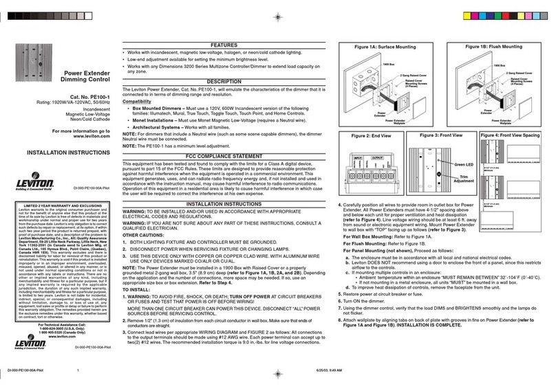 Leviton LEPB-1 installation instructions