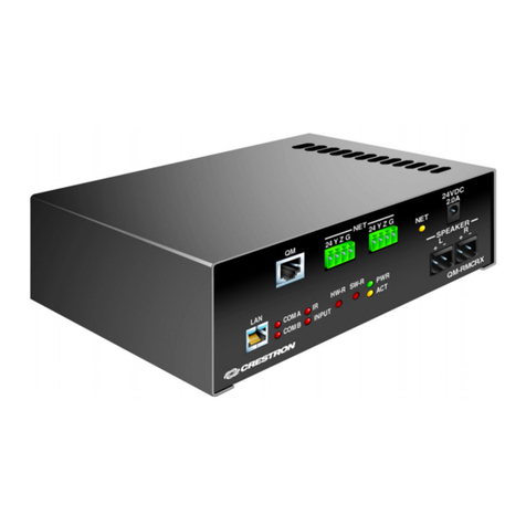 Crestron QM-RMCRX Operation guide