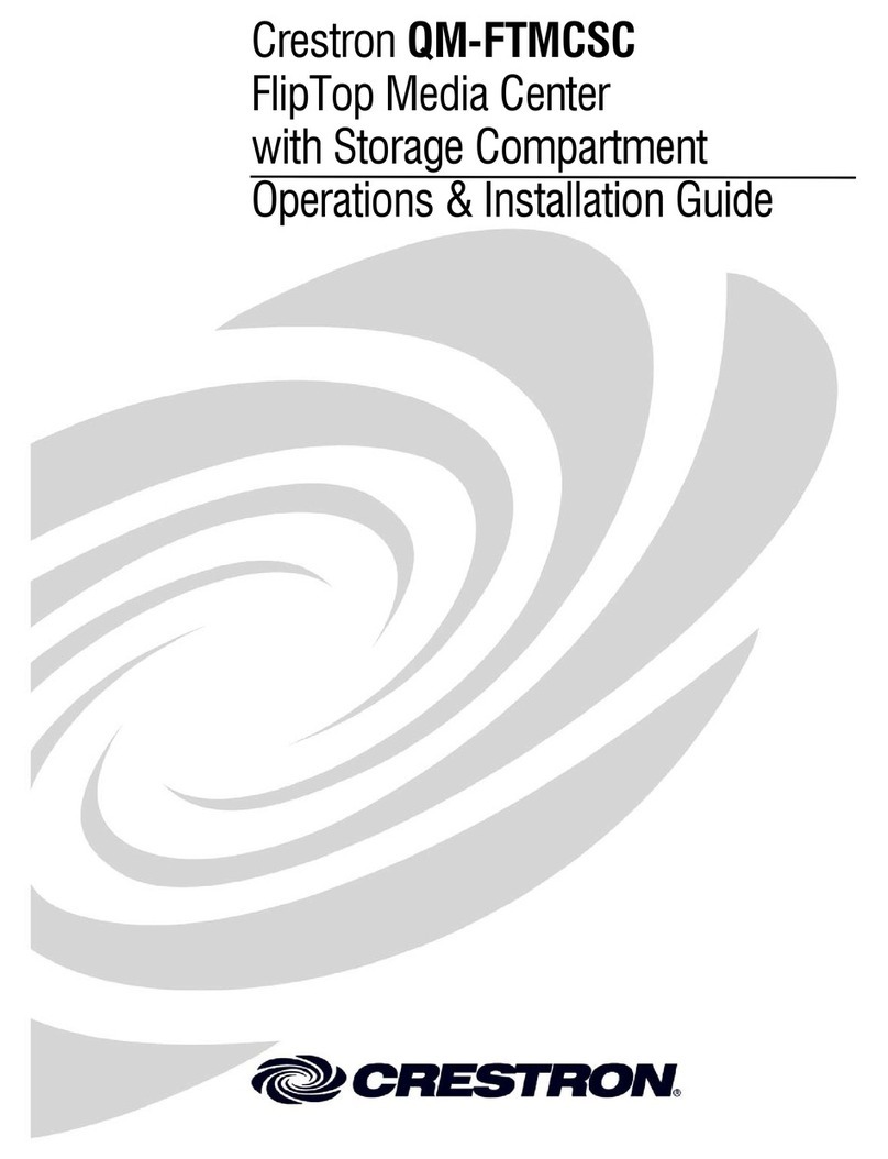 Crestron QM-FTMCSC Operation and installation guide