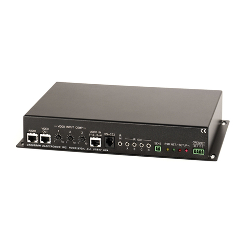 Crestron CNXRMCLV Operation guide
