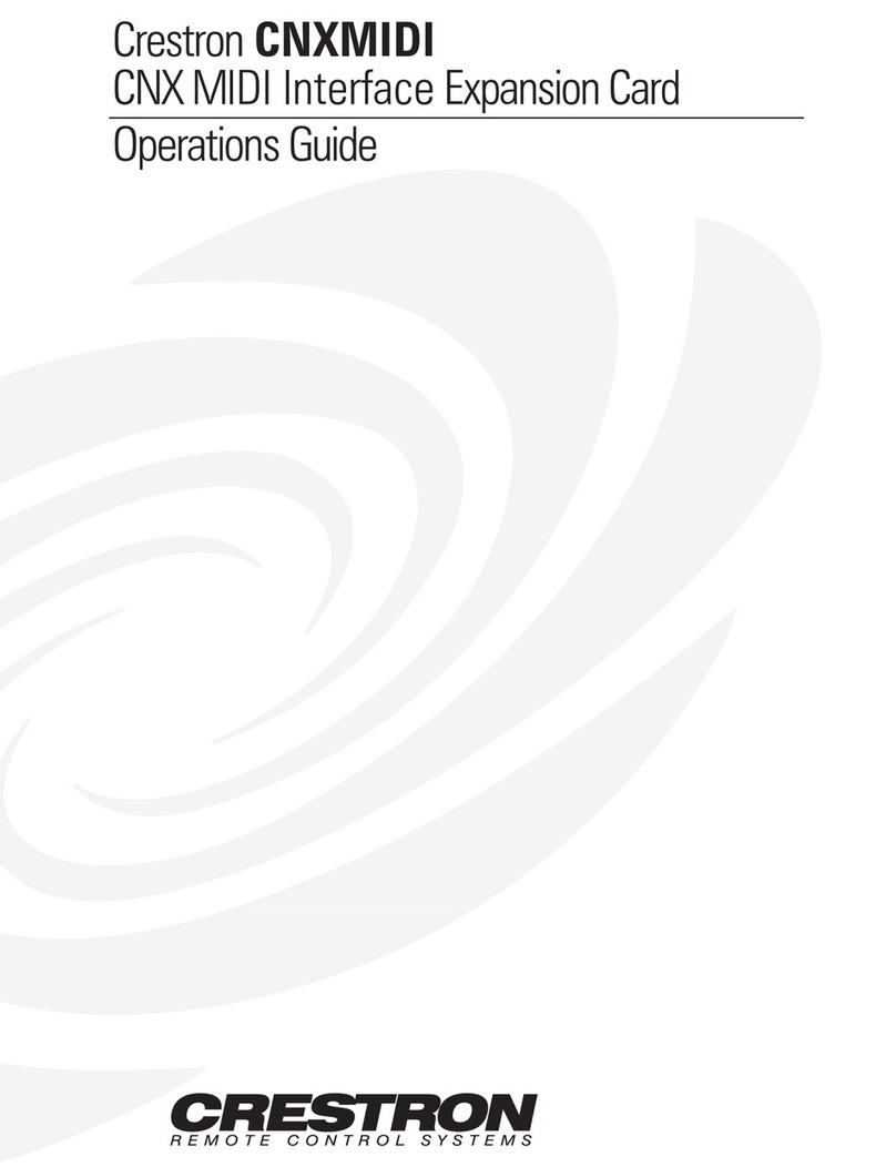 Crestron CNXMIDI User manual