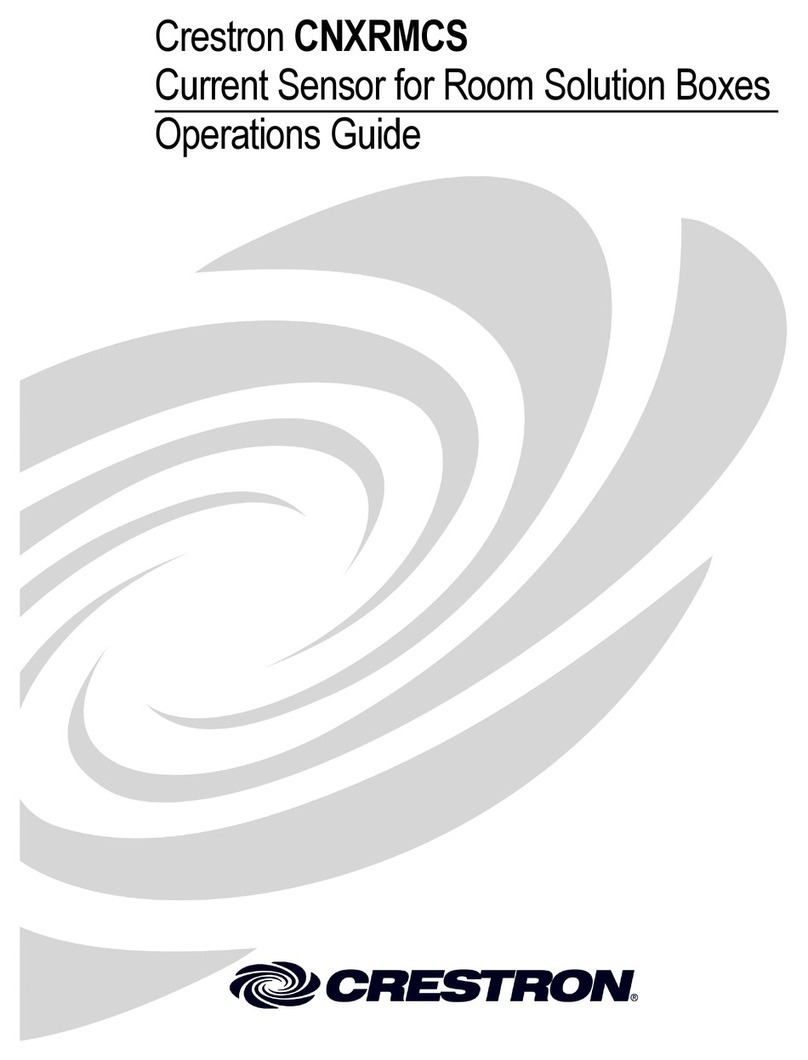 Crestron CNXRMCS Operation guide