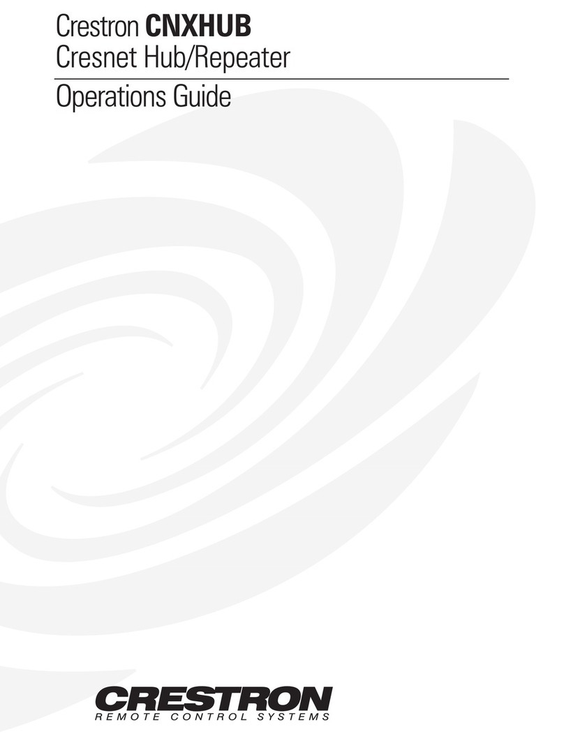 Crestron CNXHUB Operation guide