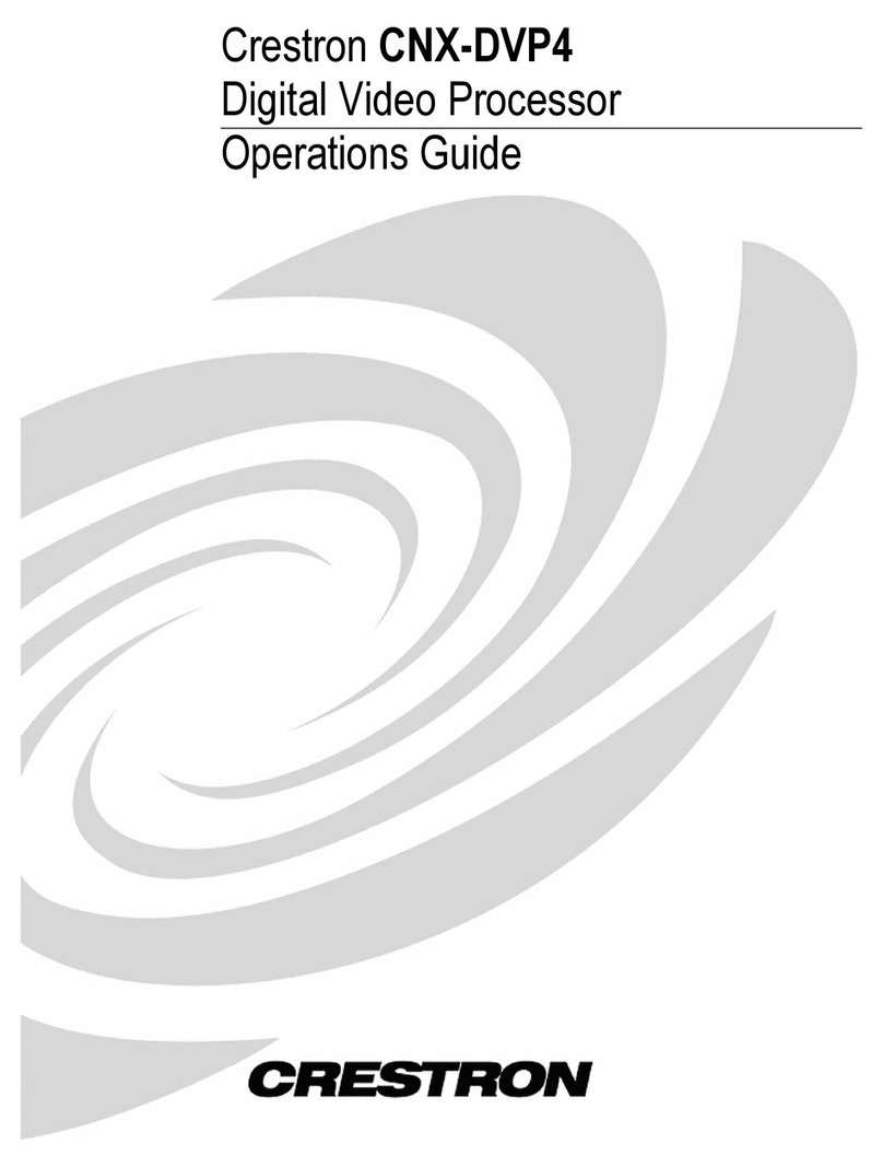 Crestron CNX-DVP4 User manual