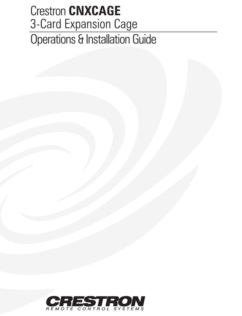 Crestron CNXCAGE How to use