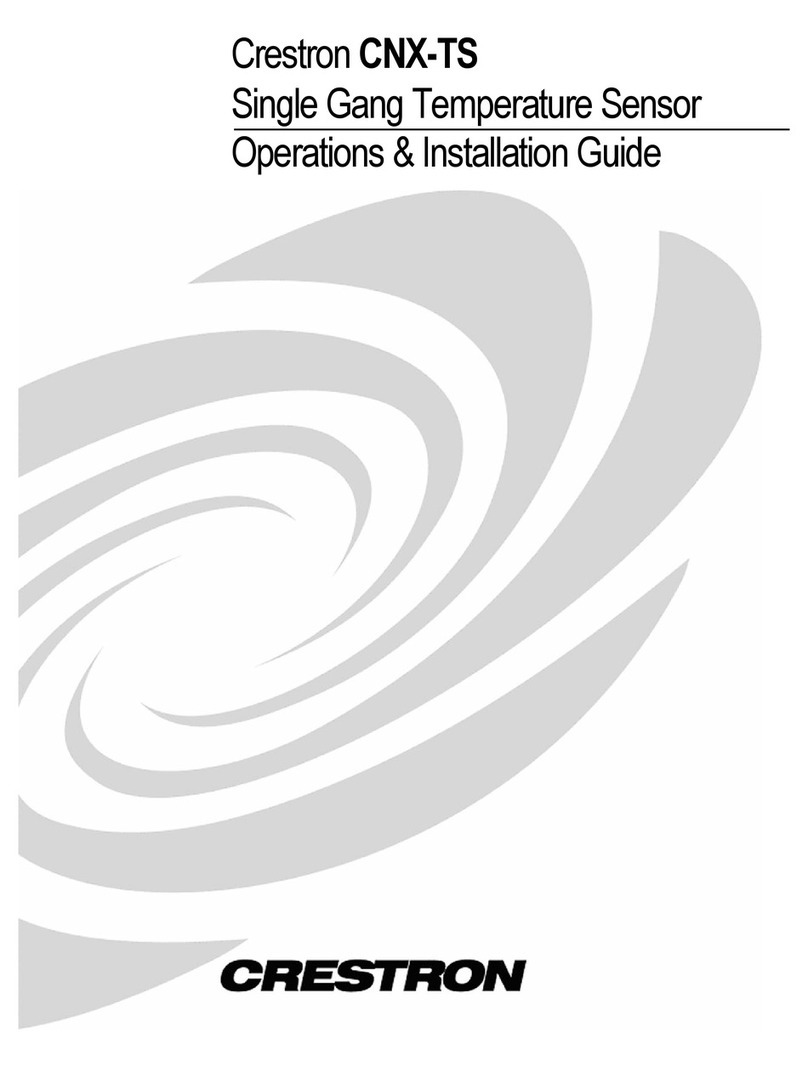 Crestron CNX-TS Operations & installation guide