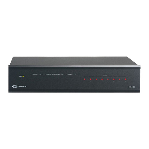 Crestron CNX-PAD8A User manual