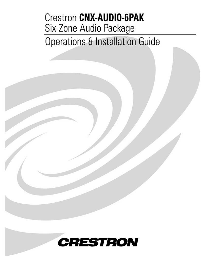 Crestron CNX-AUDIO-6PAK How to use Crestron CNX-AUDIO-6PAK How to use