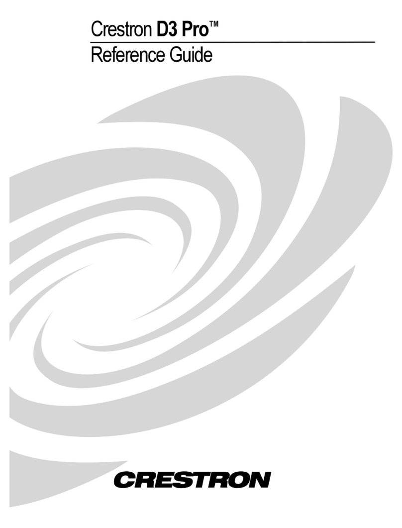 Crestron D3 PRO User manual
