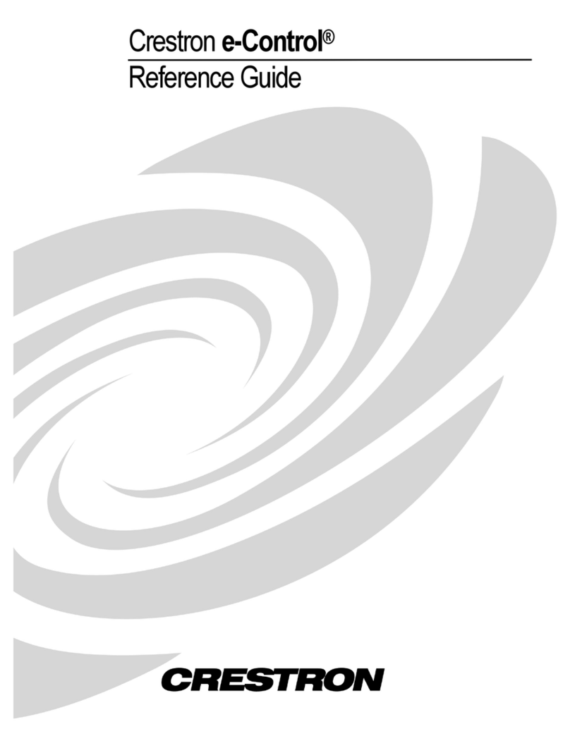 Crestron e-Control User manual