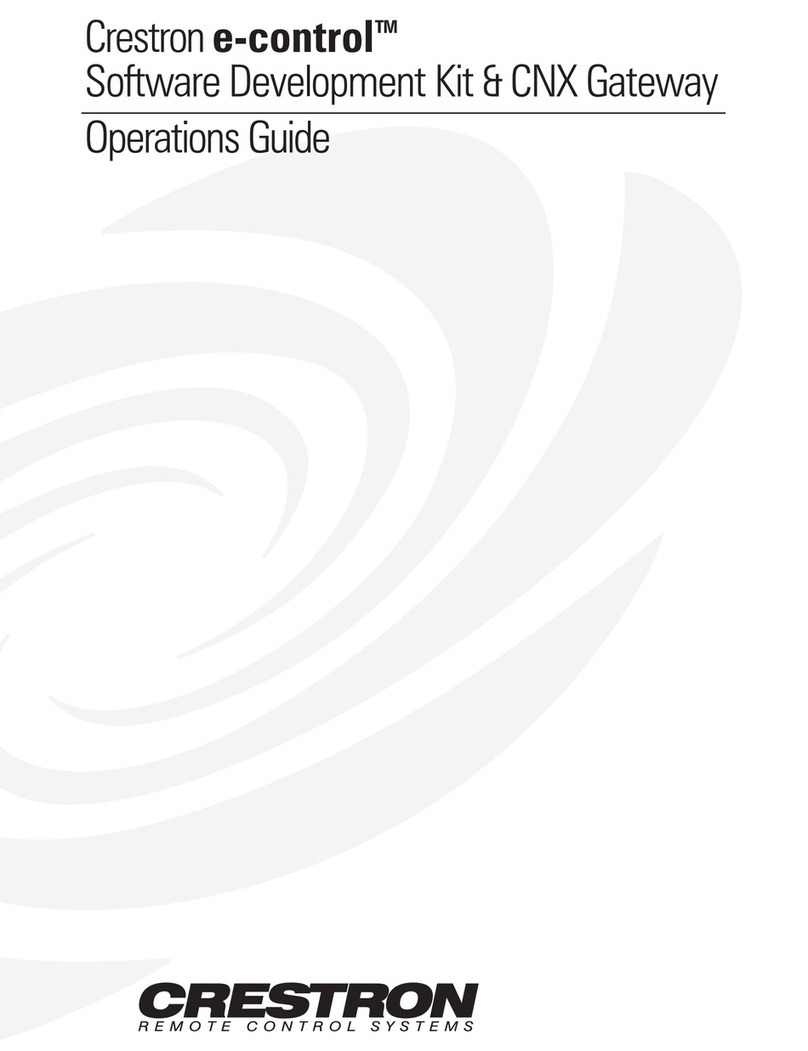 Crestron e-Control User manual