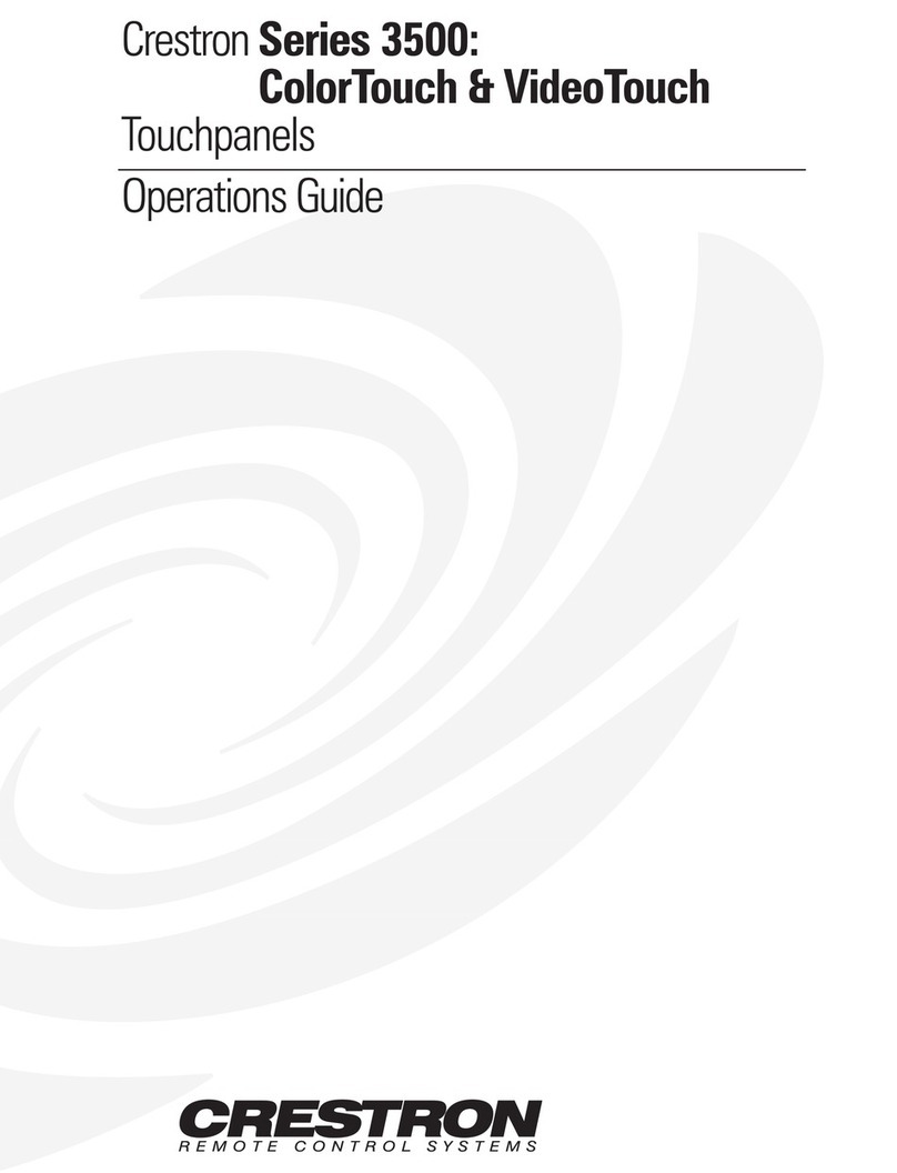 Crestron CT-3500 User manual