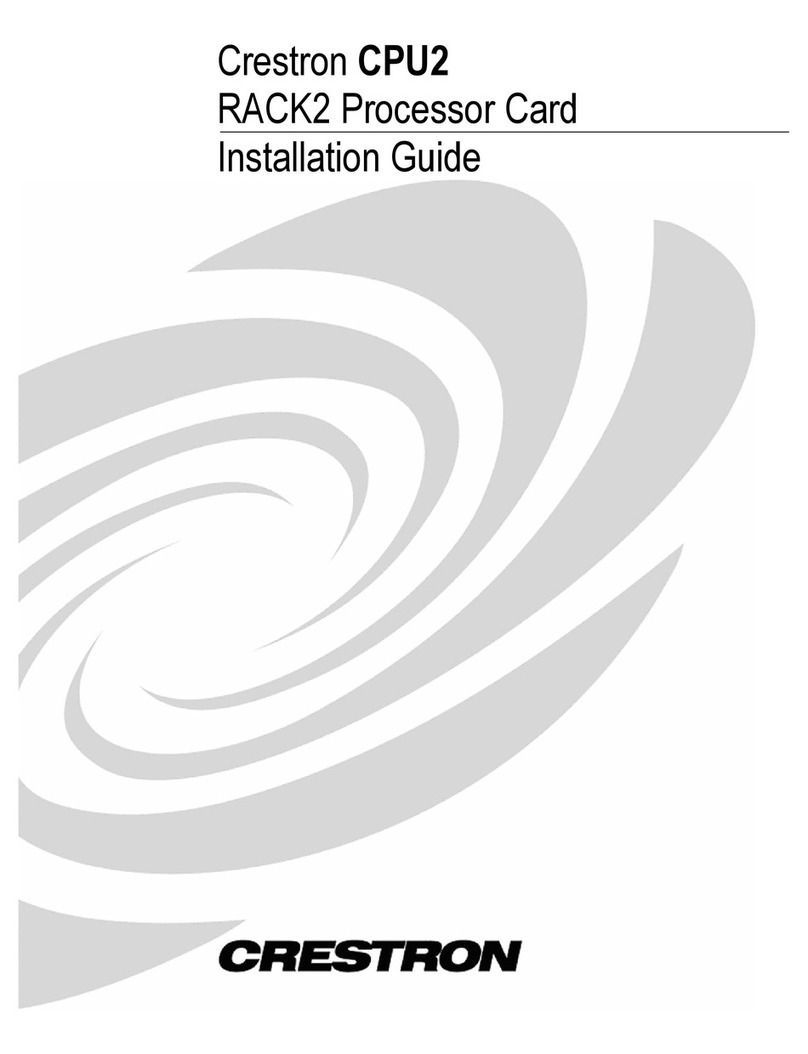 Crestron CPU2 User manual