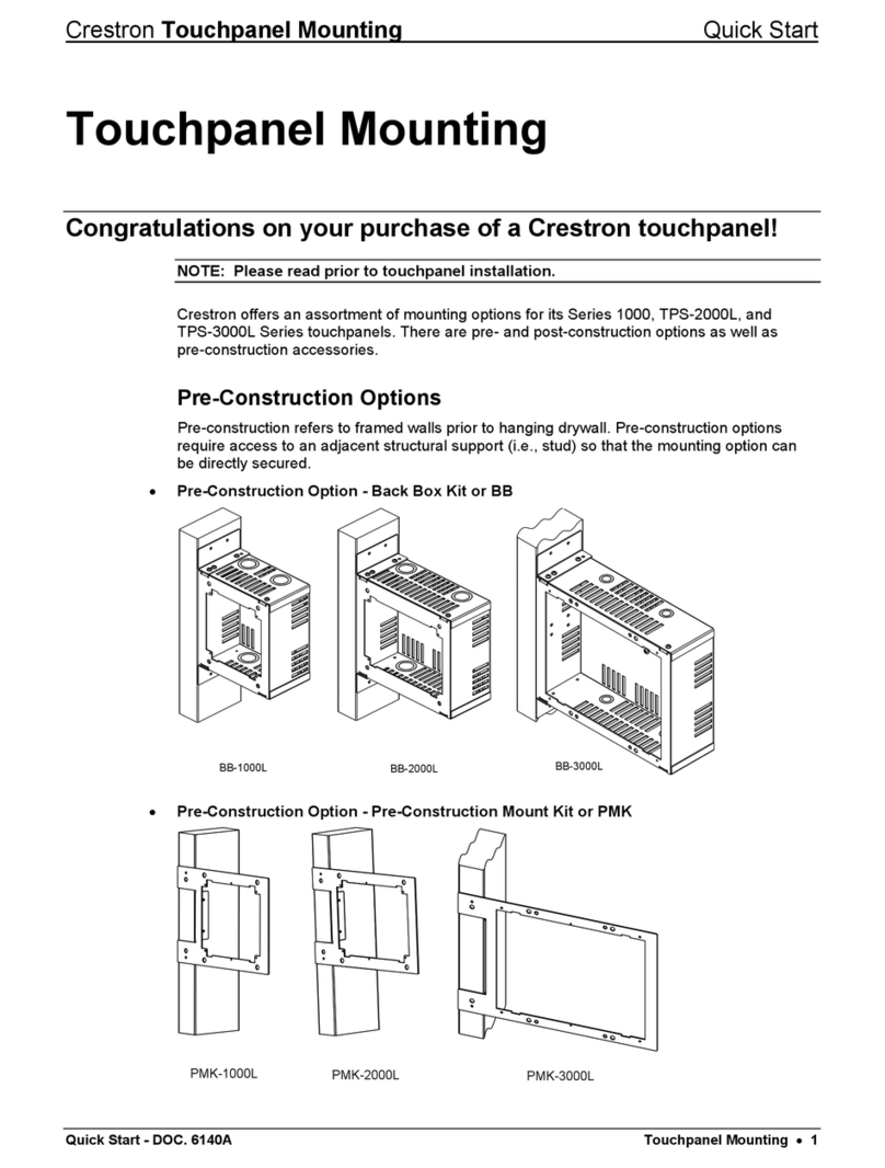 Crestron Lsys TPS 2000L User manual