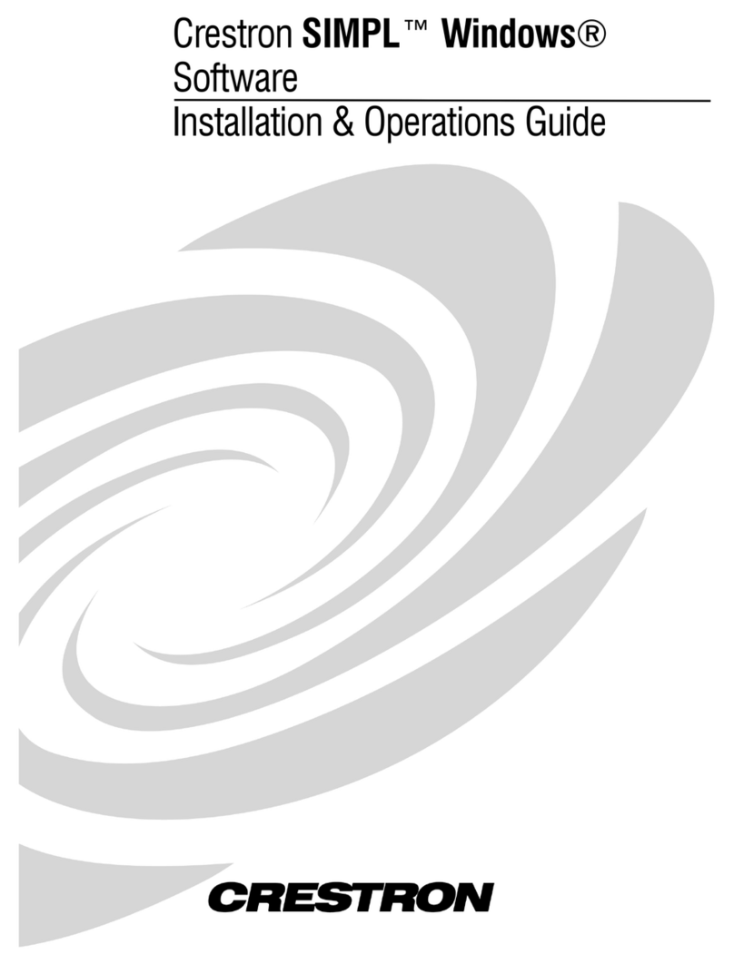 Crestron SW-SIMPL Installation & operating guide