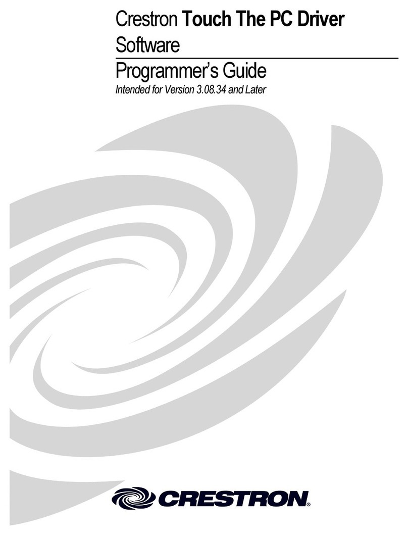Crestron Touch the PC v2 Programmer's guide