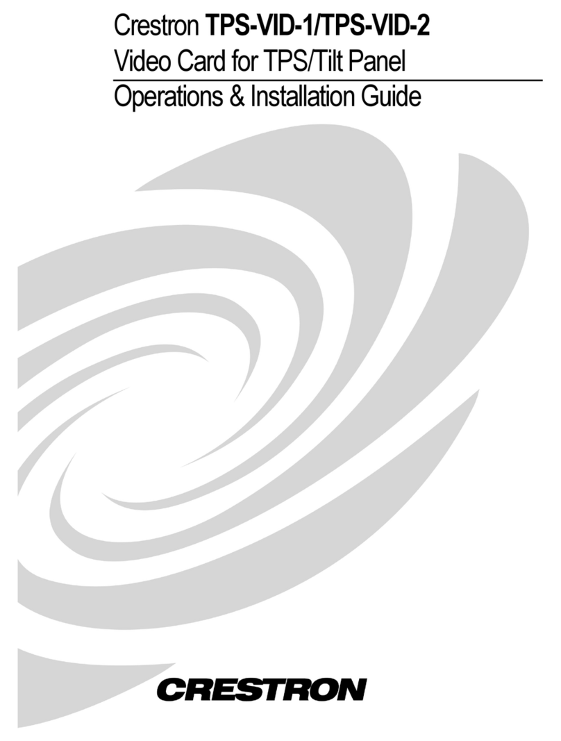 Crestron TPS-VID-1 How to use