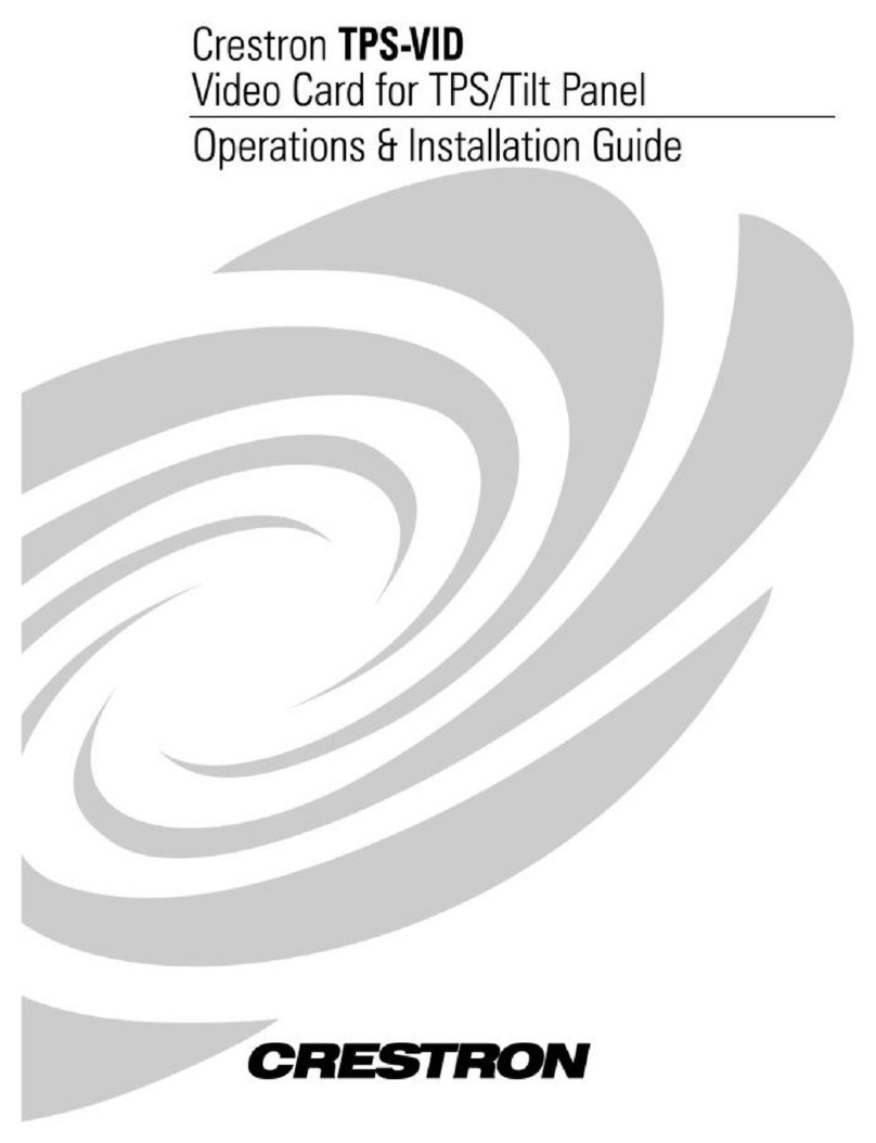 Crestron TPS-VID User manual