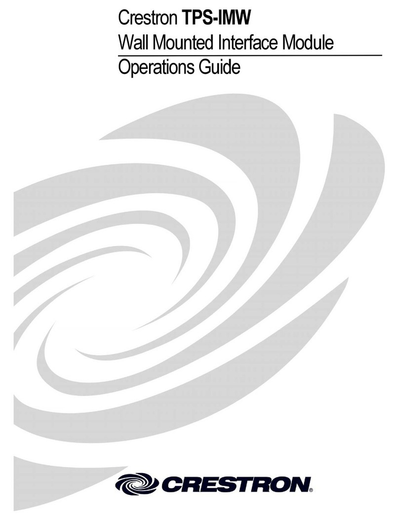 Crestron TPS-IMW User manual