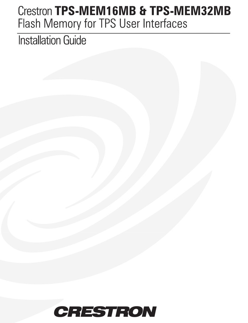 Crestron TPS-MEM16MB installation guide