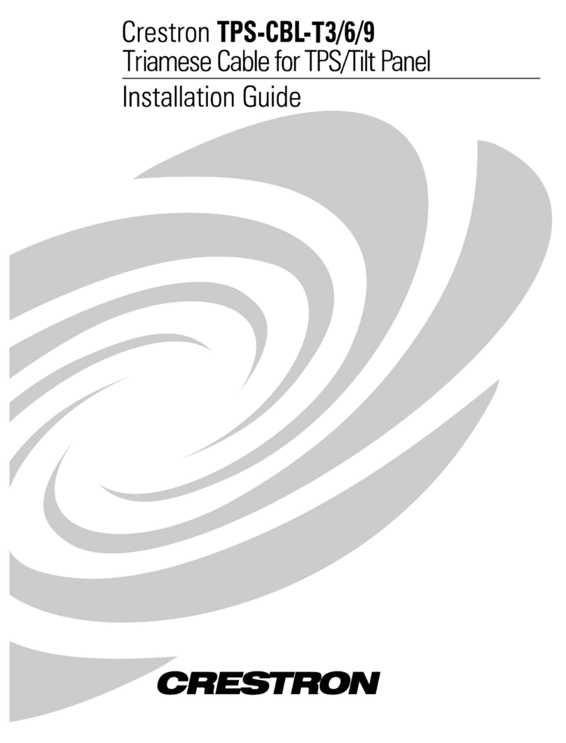 Crestron TPS-CBL-T User manual