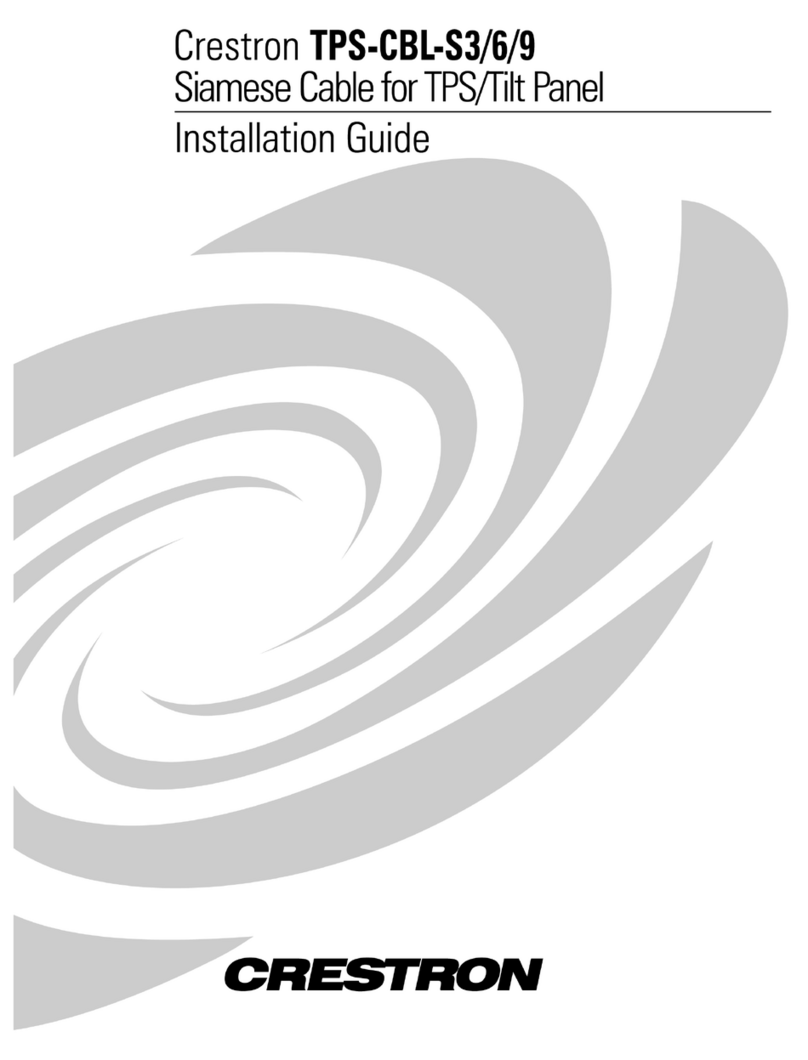 Crestron TPS-CBL-S User manual