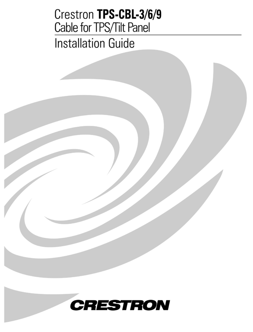 Crestron TPS-CBL install guide