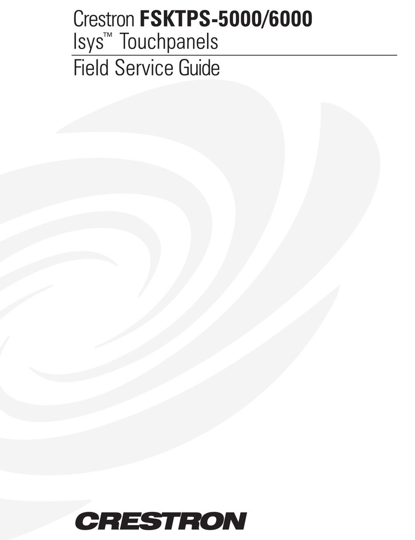 Crestron Isys TPS-5000 User manual