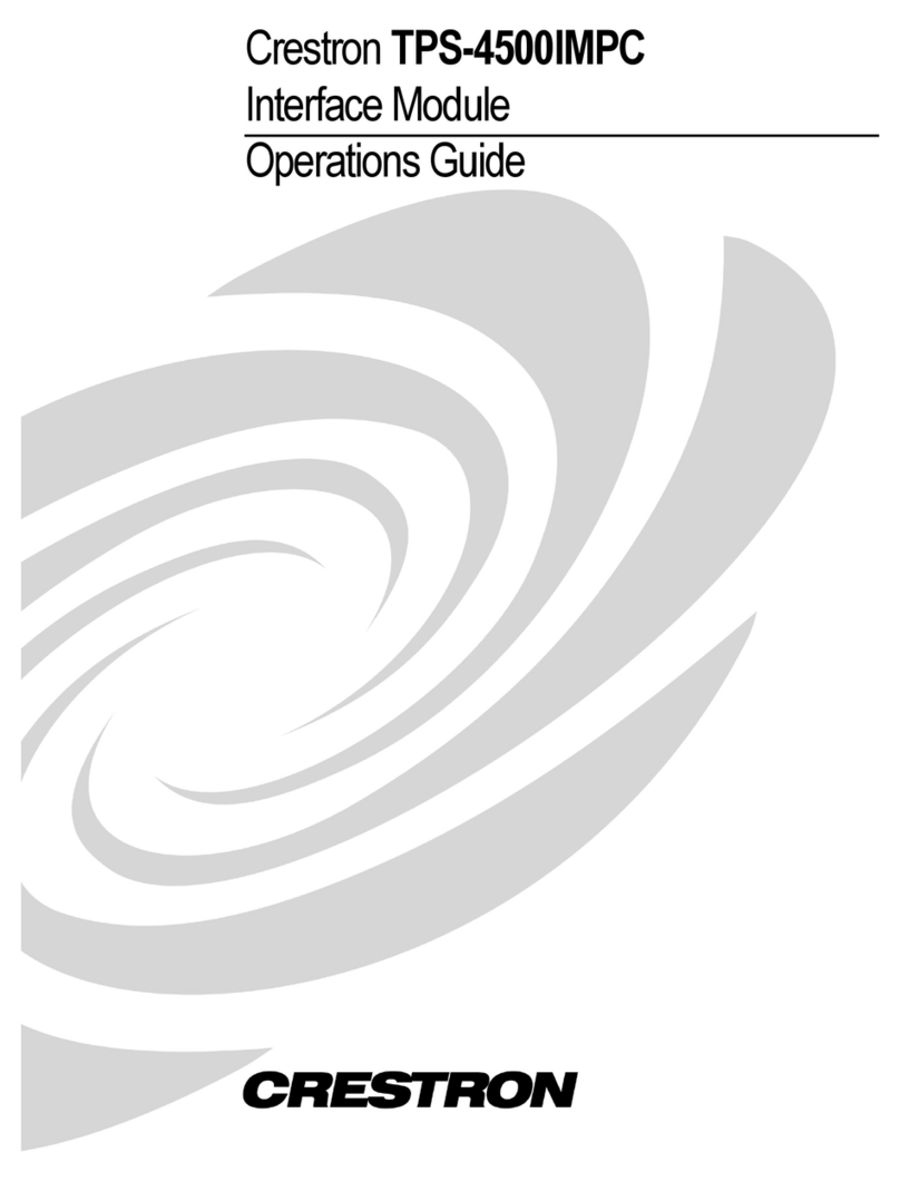 Crestron TPS-4500IMPC User manual