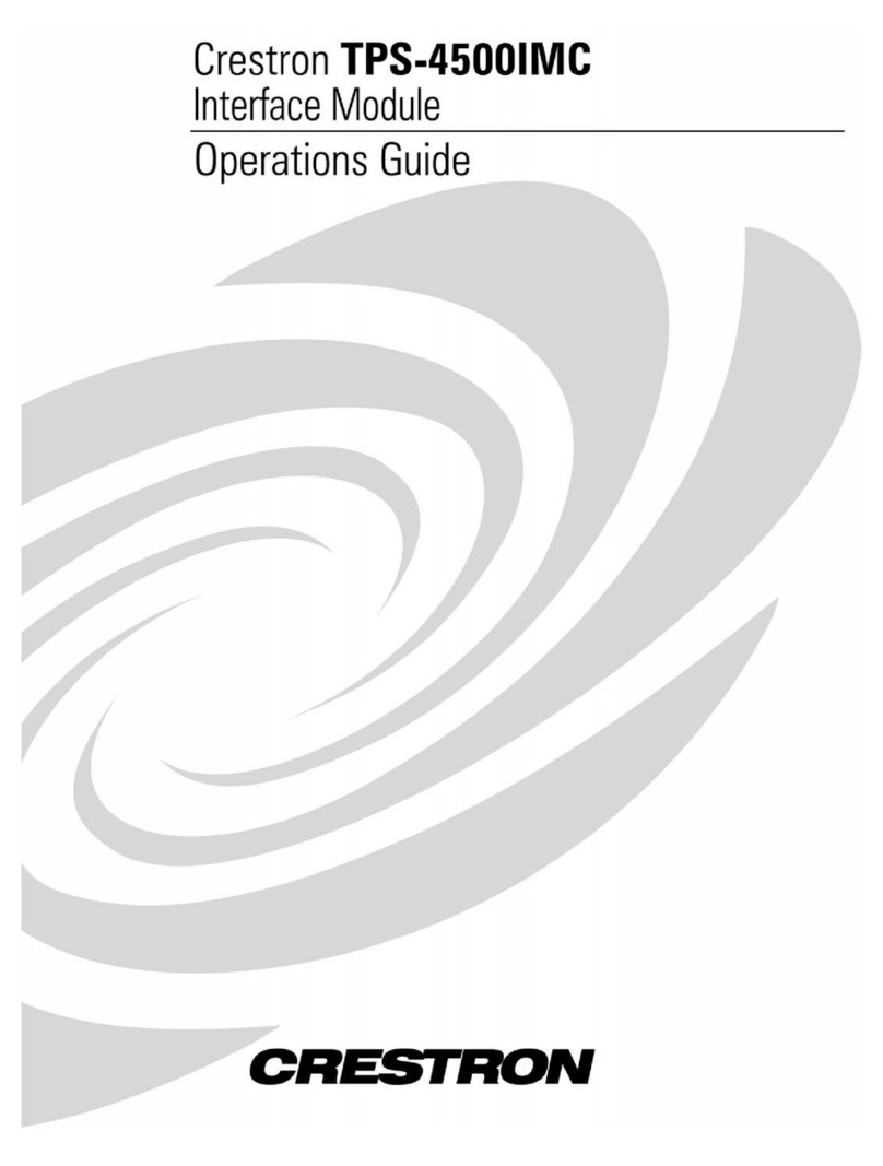 Crestron TPS-4500IMC User manual