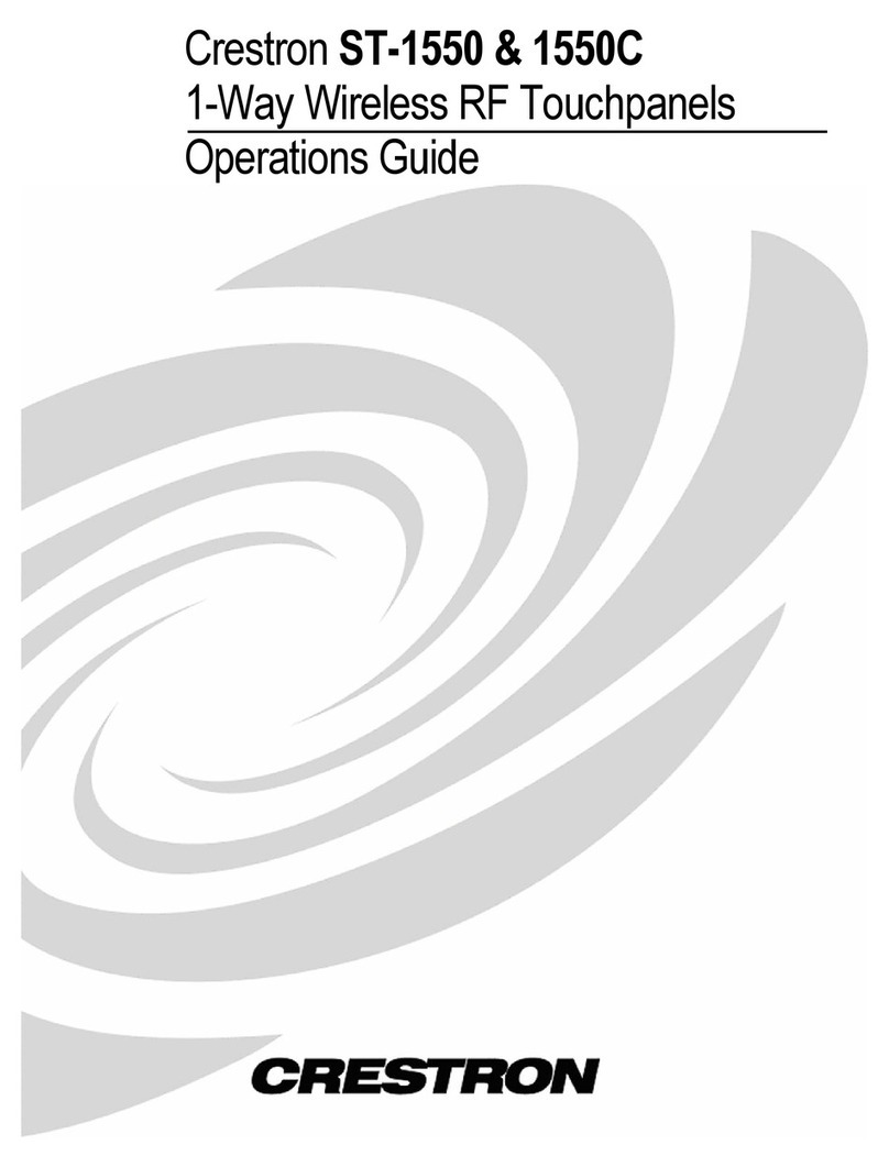 Crestron ST-1550 User manual