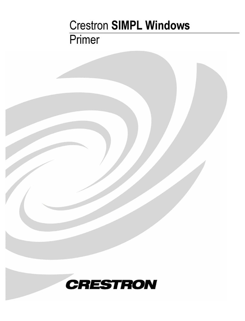 Crestron SIMPL Windows User manual