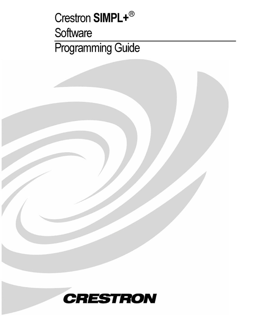 Crestron SIMPL+ Operating instructions
